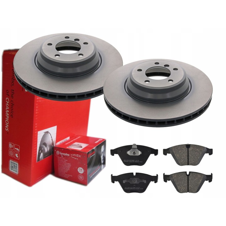 TARCZE KLOCKI HAMULCOWE PRZÓD BMW E90 E91 E92 E81 E87 348MM
