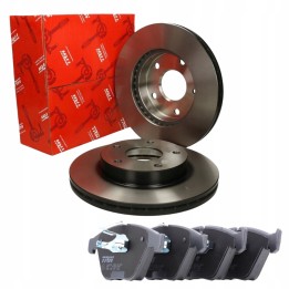 TARCZE + KLOCKI PRZÓD DO BMW 5 E60 E61 ZESTAW 324MM TRW