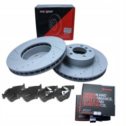 TARCZE + KLOCKI PRZÓD DO BMW 5 E60 E61 ZESTAW 324MM SPORT NACINANE