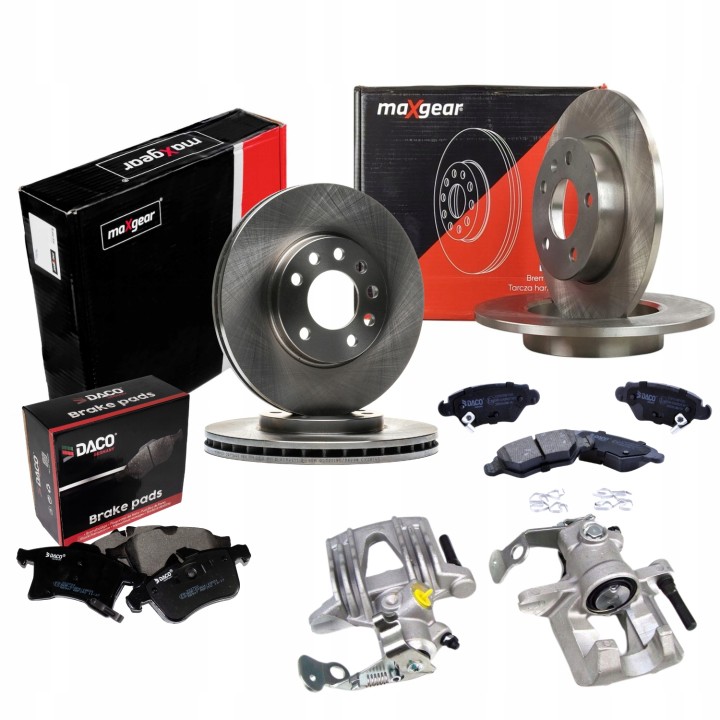 TARCZE 280MM PRZÓD TYŁ 264MM + KLOCKI + ZACISKI OPEL ZAFIRA A ASTRA G BOSCH