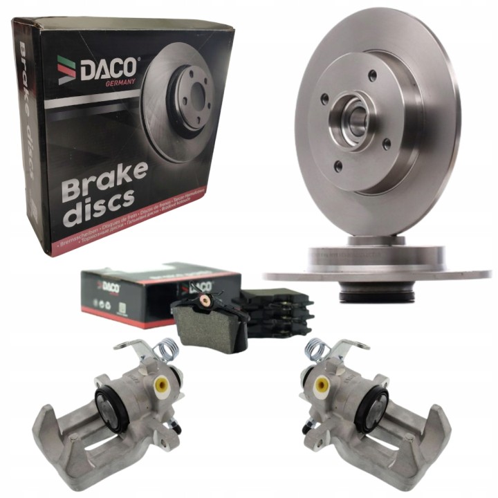 2X ZACISKI TARCZE ŁOŻYSKA KLOCKI TYŁ CITROEN C4 DS4 PEUGEOT 307 308 30MM