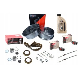 BĘBNY ŁOŻYSKA SZCZĘKI SPRĘŻYNKI CYLINDERKI OPEL CORSA C ABS