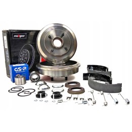 BĘBNY HAMULCOWE + ŁOŻYSKA FORD FOCUS I MK1 + ABS