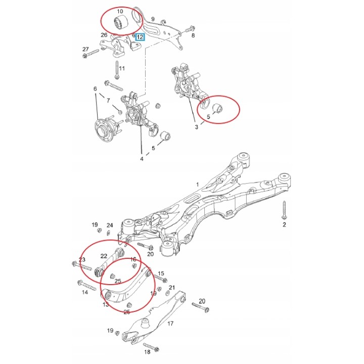 ZESTAW ZAWIESZENIA TYLNEGO OPEL VECTRA C SINGUM