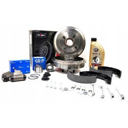 BĘBNY HAMULCOWE + ŁOŻYSKA FORD FOCUS I MK1 BEZ ABS