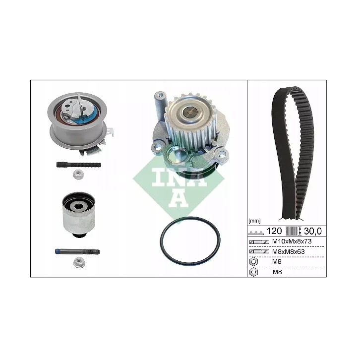 ZESTAW ROZRZADU + POMPA WODY AUDI SEAT SKODA VW 1.9 TDI