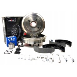 BĘBNY HAMULCOWE + ŁOŻYSKA FORD FOCUS I MK1 BEZ ABS