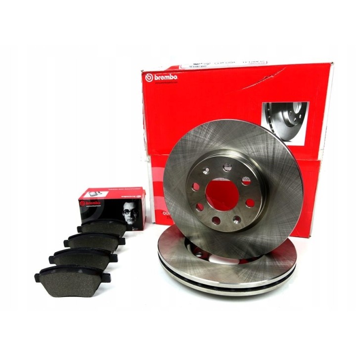 TARCZE + KLOCKI PRZÓD ZESTAW OPEL CORSA D 257mm