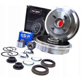 BĘBNY HAMULCOWE + ŁOŻYSKA FORD FOCUS I MK1 + ABS