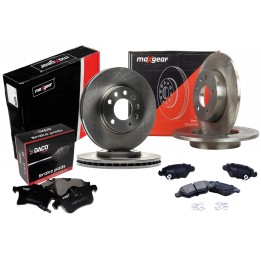 TARCZE 280MM PRZÓD TYŁ 264MM + KLOCKI OPEL ZAFIRA ASTRA G 5 ŚRUB BOSCH