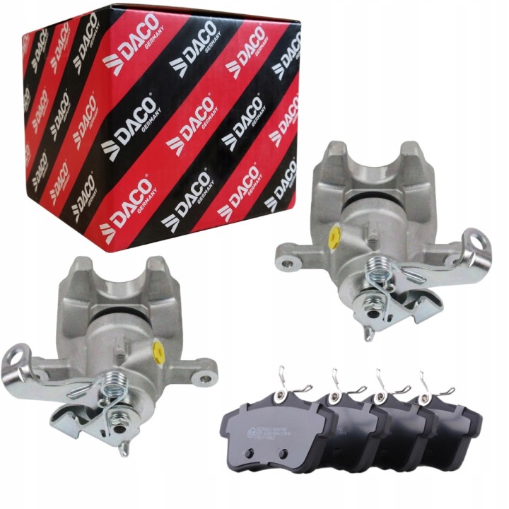 2X ZACISK HAMULCOWY TYŁ + KLOCKI PEUGEOT 308 3008 CITROEN C4 II DS4 268mm