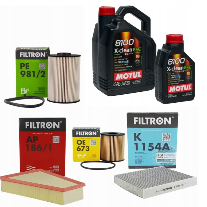 6L 5W30 MOTUL EFE + 4X FILTRY FORD MONDEO IV MK4 2.0 TDCI PRZED LIFTINGIEM
