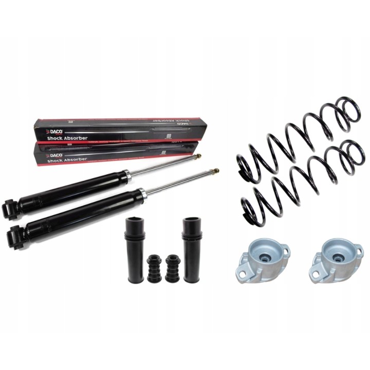 2X AMORTYZATORY SPRĘŻYNY MOCOWANIA OSŁONY PEUGEOT 307 HATCHBACK CITROEN C4