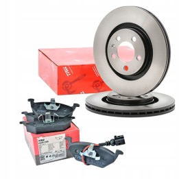 TARCZE + KLOCKI PRZÓD AUDI A3 8P VW GOLF IV 4 BORA LEON SKODA OCTAVIA 280mm