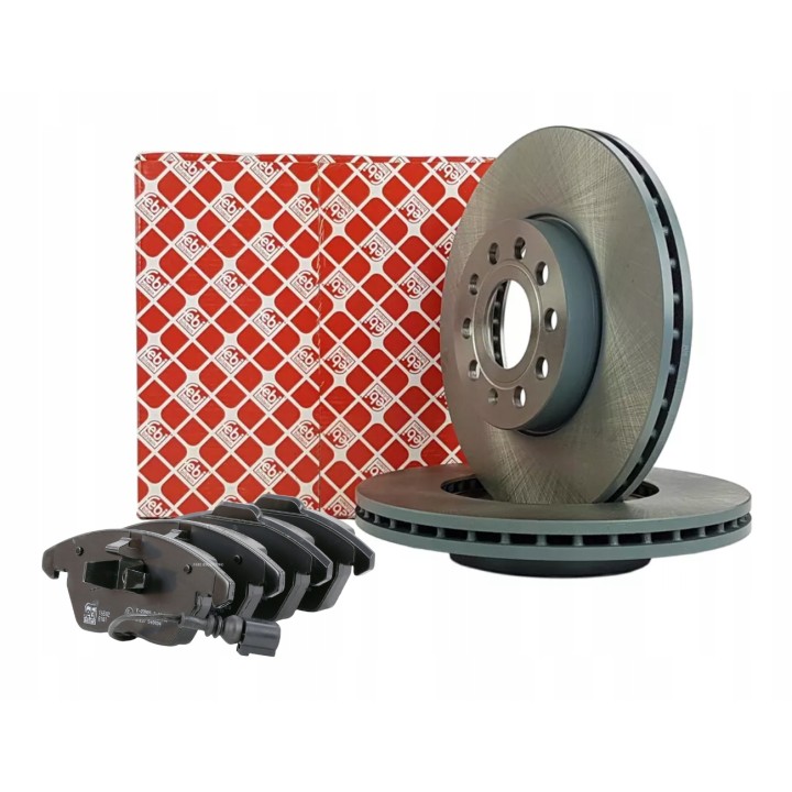 2x TARCZA HAMULCOWA PRZÓD + KLOCKI GOLF V VI OCTAVIA II A3 8P LEON 288MM