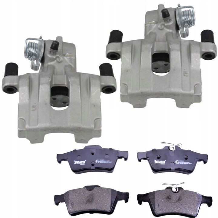 2x ZACISKI HAMULCOWE TYŁ + KLOCKI RENAULT ESPACE IV LAGUNA II VEL SATIS 01-