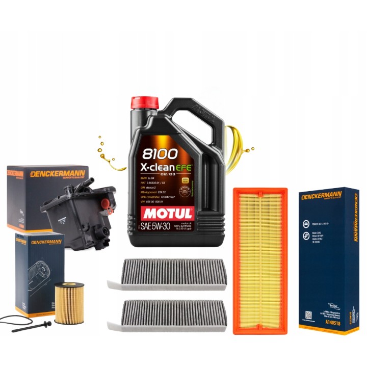 5L 5W30 OLEJ MOTUL 4X FILTR CITOREN BERLINGO PICASSO PEUGEOT PARTNER 1.6HDI