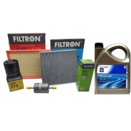 FILTRON ZESTAW FILTRÓW + OLEJ 5L. 10W40 GM OPEL COMBO CORSA C 1.7DTI