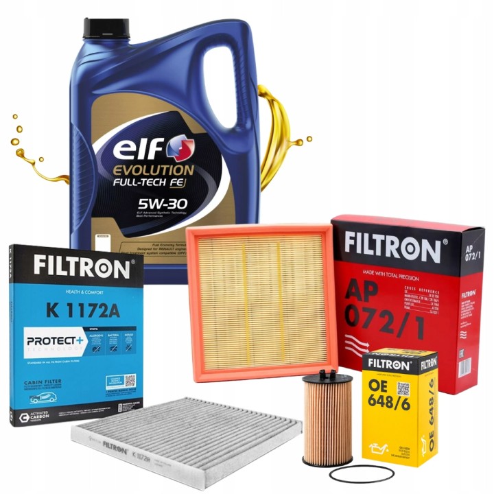 5L 5W30 ELF OLEJ + ZESTAW FILTRÓW OPEL CORSA D E / 1.0 1.2 1.4