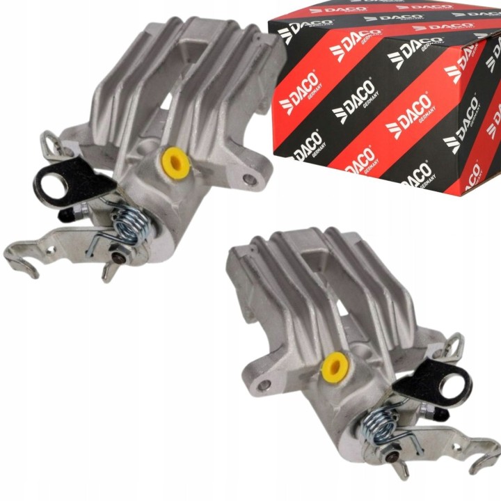 ZACISKI HAMULCOWE TYLNE LEWY + PRAWY VW GOLF V OCTAVIA II AUDI A3 TOLEDO