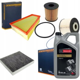 ZESTAW FILTRÓW + OLEJ 5L MOTORCRAFT FORD MONDEO IV 4 GALAXY S-MAX 2.0 TDCI