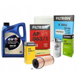OLEJ 5L 5W30 ELF ZESTAW FILTRÓW PASSAT B5 FL SUPERB 1.9TDI AVB AVF AWX