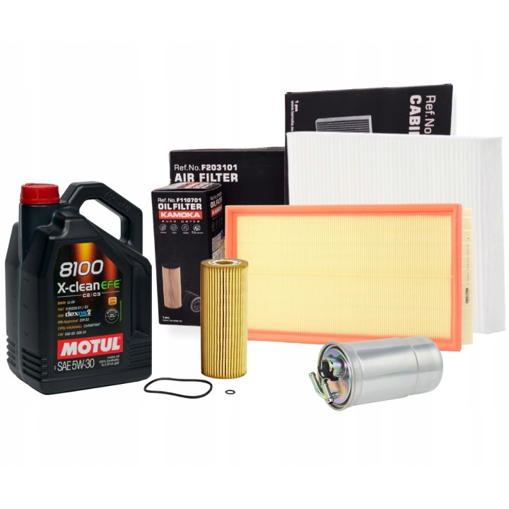 OLEJ MOTUL 5W30 5L ZESTAW FILTRÓW VW GOLF 4 IV AUDI A3 LEON 1.9TDI