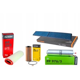 ZESTAW FILTRÓW POWIETRZE OLEJ PALIWO KABINA BMW E90 E91 E87 2.0D M47