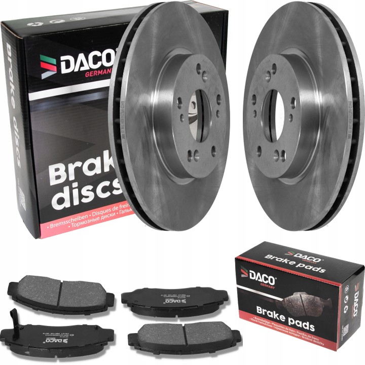 2X TARCZE HAMULCOWE KLOCKI PRZÓD HONDA CIVIC VIII IX FR-V 282MM