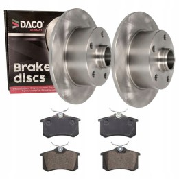 TARCZE Z PIASTAMI + KLOCKI TYŁ AUDI A4 B5 1995-2001 245MM
