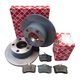 2X TARCZE + KLOCKI TYŁ VW PASSAT b5 AUDI A4 A6 C5