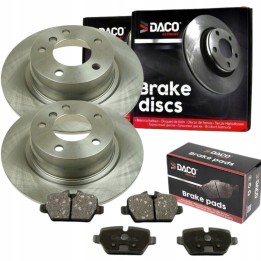 TARCZE + KLOCKI TYŁ do BMW E81 E87 E90 SERIA 1 3 PEŁNE NIEWENTYLOWANE 296mm
