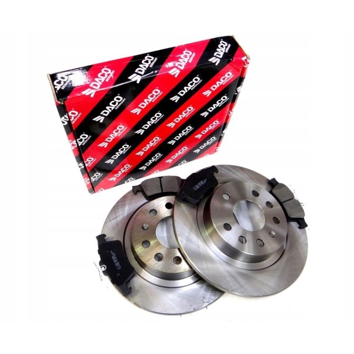 TARCZE + KLOCKI HAMULCOWE TYŁ SAAB 9-3 93 2002-