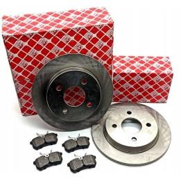 TARCZE + KLOCKI HAMULCOWE TYŁ FORD FOCUS I MK1