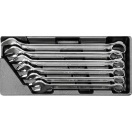 YATO WKŁAD DO SZUFLADY KLUCZE PŁASKO-OCZKOWE, 22-32MM, 6 CZ