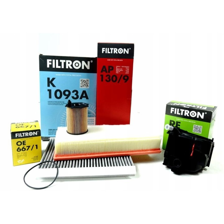 FILTRON ZESTAW FILTRÓW PEUGEOT 307 308 1007 CITROEN C2 C3 C4 1.6HDi