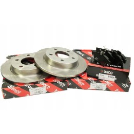TARCZE + KLOCKI TYŁ ZESTAW MAZDA 3 BK 2003- 265mm
