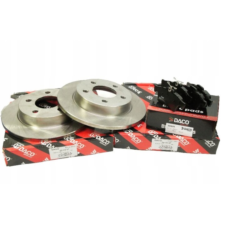 TARCZE + KLOCKI TYŁ ZESTAW MAZDA 3 BK 2003- 265mm
