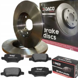 2X TARCZE + KLOCKI HAMULCOWE TYŁ MERCEDES W169 04- W245 A B KLASA