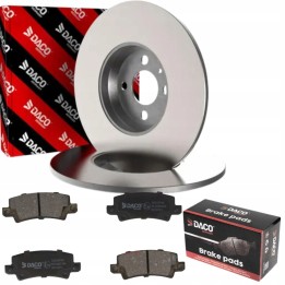 TARCZE + KLOCKI TYŁ 258MM TOYOTA COROLLA E12 2001- ZESTAW