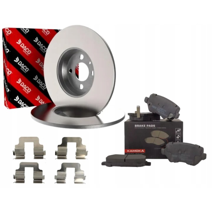 TARCZE + KLOCKI TYŁ 4 ŚRUBY OPEL ASTRA G II H III MERIVA A LUCAS 240MM