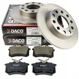 TARCZE + KLOCKI TYŁ Audi A4 B6 B7 Seat EXEO 245x10mm