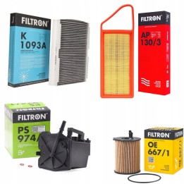 ZESTAW FILTRÓW OLEJ KABINA PALIWO POWIETRZE C2 C3 307 1007 1.4 HDI