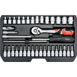 YATO ZESTAW NARZĘDZIOWY 1/4" 38CZ. XS