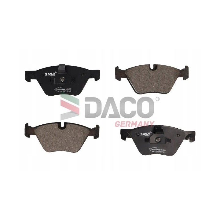 KLOCKI HAMULCOWE PRZÓD do BMW F10 F11 5 DACO GERMANY