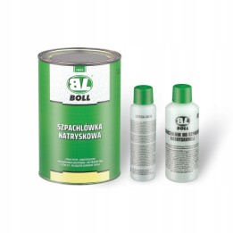 BOLL SZPACHLÓWKA NATRYSKOWA 1,15KG / UTWARDZACZ 50ML / ROZCIEŃCZALNIK 80ML