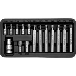 YATO KOŃCÓWKI WKRĘTAKOWE TORX, KPL. 15 SZT.