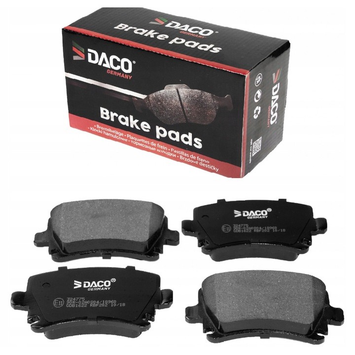 Klocki VW Passat B6,B7,CC,Touran,Golf 5 V,6 VI TYŁ