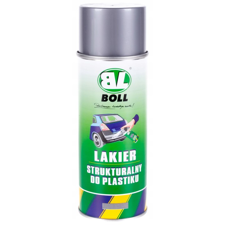 BOLL LAKIER STRUKTURALNY DO PLASTIKU SZARY SPRAY 400ML / BOLL