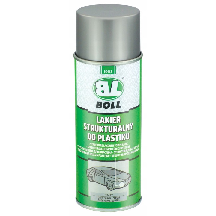 BOLL LAKIER STRUKTURALNY DO PLASTIKU SZARY SPRAY 400ML / BOLL